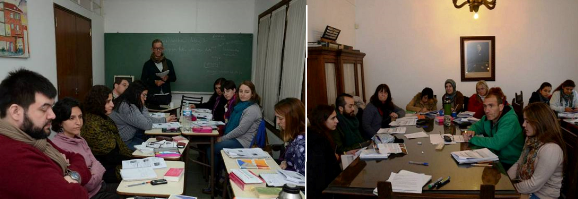 LAs clases comenzaron el sábado por la mañana y concluirá el próximo sábado al mediodía (fotos Valeria Oyarzabal)